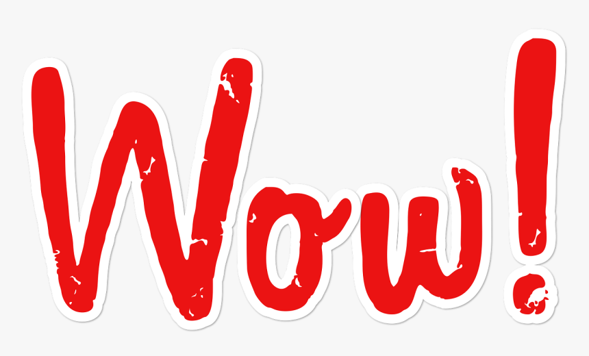Wow, Amazed, Letters, Isolated, Design, Text, Style - Cobalah, HD Png Download