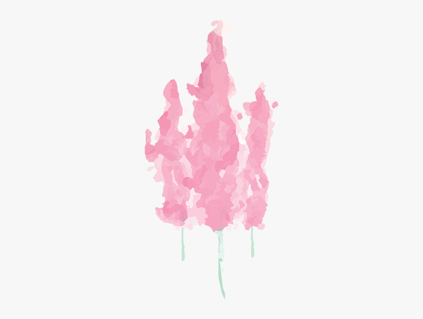 Pink Leaf Watercolor Design - Watercolor Paint, HD Png Download