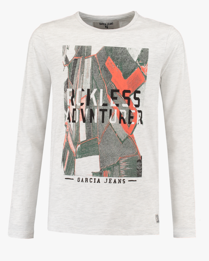 Camiseta Blanca Rckless - Long-sleeved T-shirt, HD Png Download