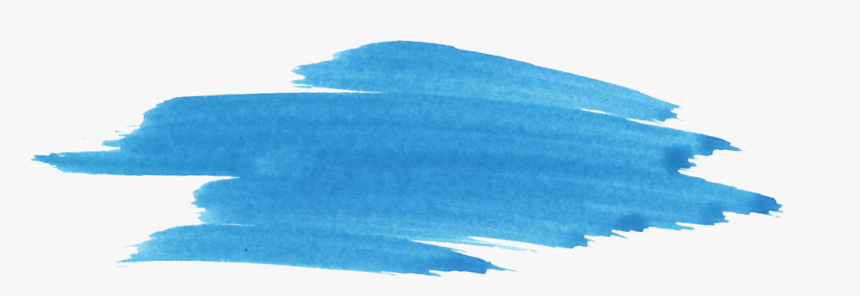Transparent Acrylic Painting Beautiful 44 Blue Watercolor - Acrylic Paint Stroke Png, Png Download