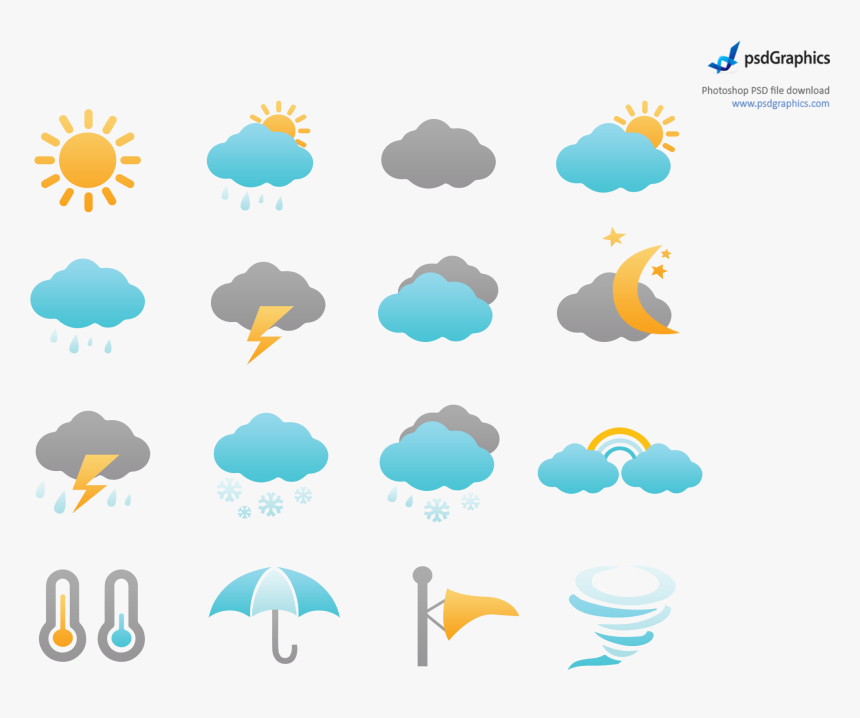 Weather Icons Png - Weather Icons Png Transparent, Png Download