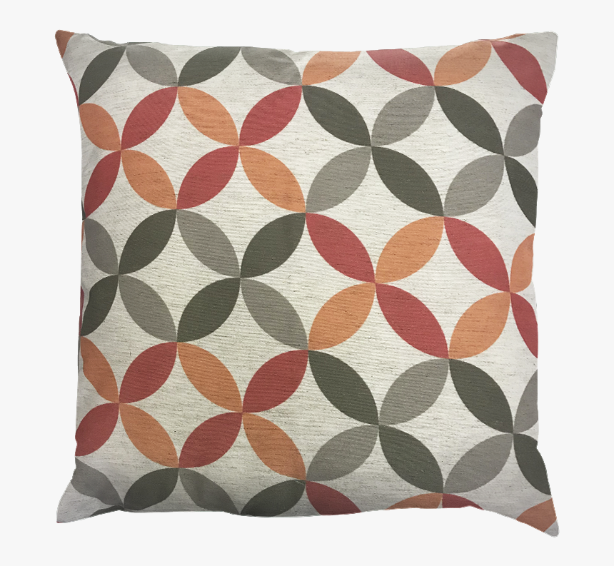Capa Linho Premium Circulo Laranja/vermelho Cp-a802 - Cushion, HD Png Download
