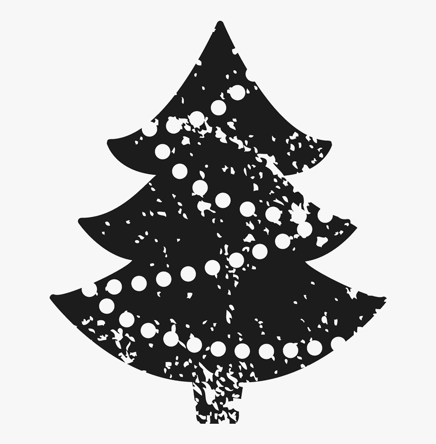 Rubber Stamp Christmas Tree, HD Png Download