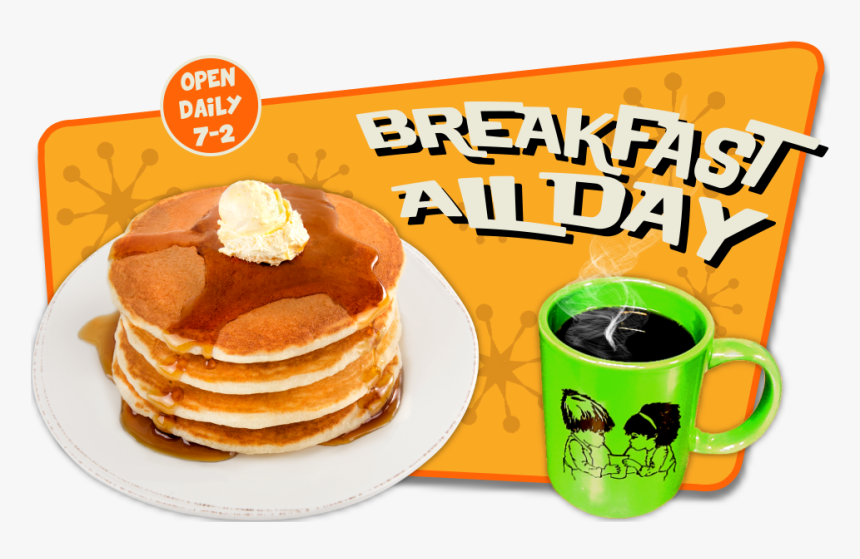Transparent Retro Diner Clipart - Pancakes Transparent, HD Png Download