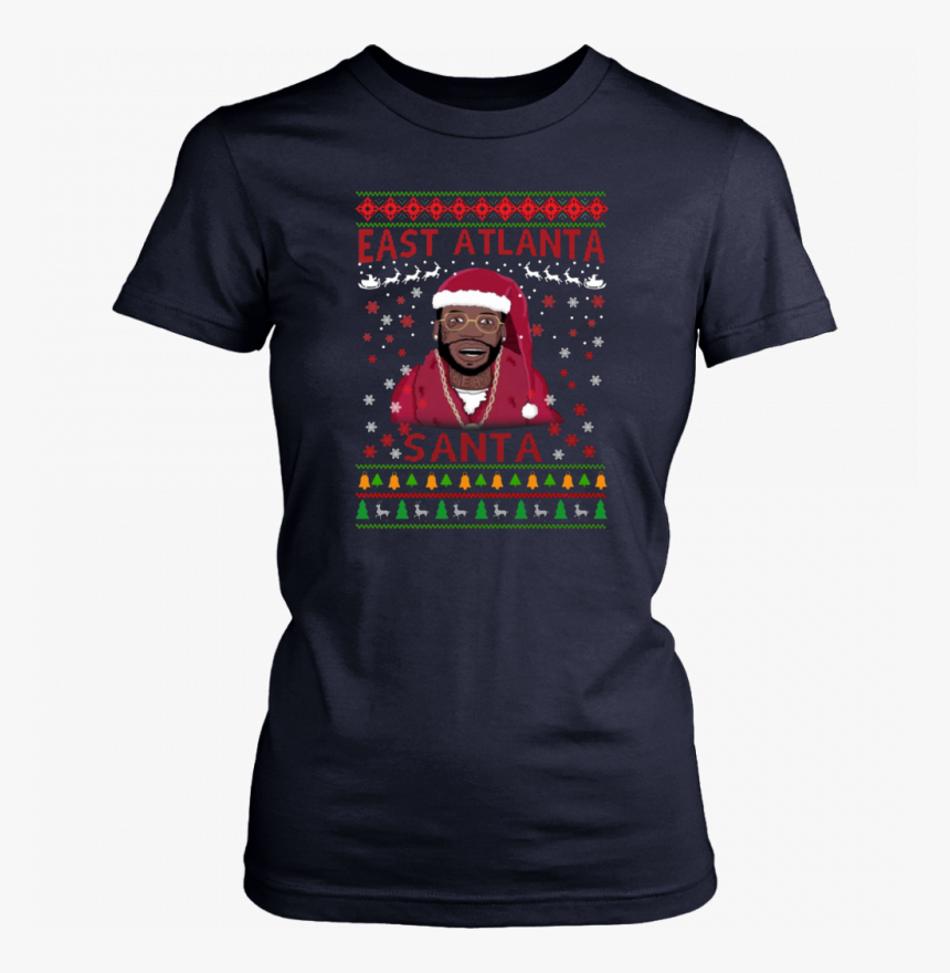 Mane East Atlanta Santa Christmas T-shirt - Good Math T Shirts, HD Png Download