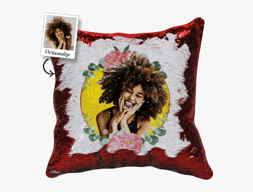 Transparent Circulo Vermelho Png - Almofadas Com Lantejoulas Personalizadas, Png Download