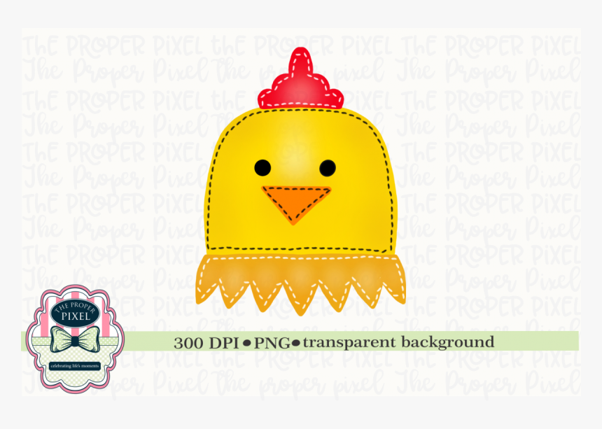 Watercolor Stitched Chicken Sublimation Printable Example - Christmas Day, HD Png Download