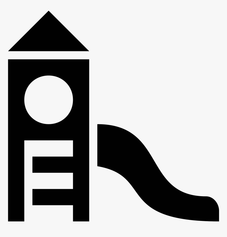 The Generic Playground Setup, An Angled Ladder Leading - Playground Icon Png, Transparent Png