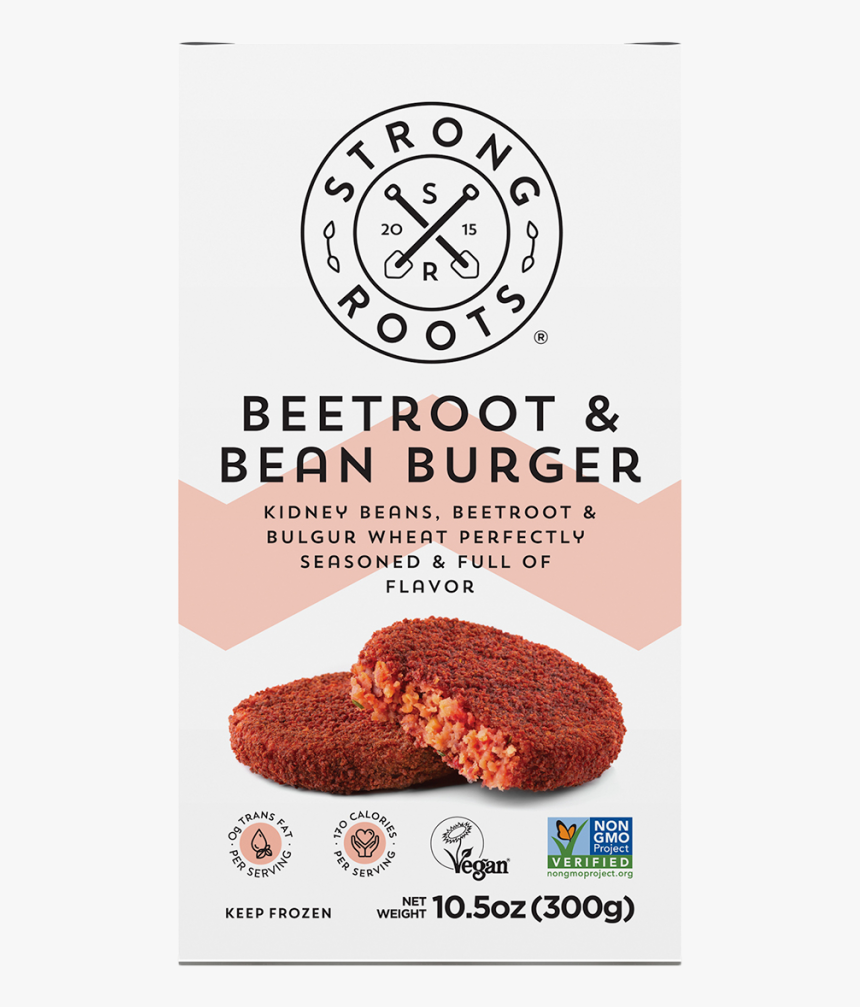 Quinoa Burger Strong Roots, HD Png Download