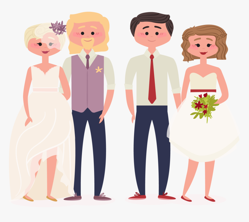 Couple Vector Husband And Wife - Wife And Husband Png, Transparent Png