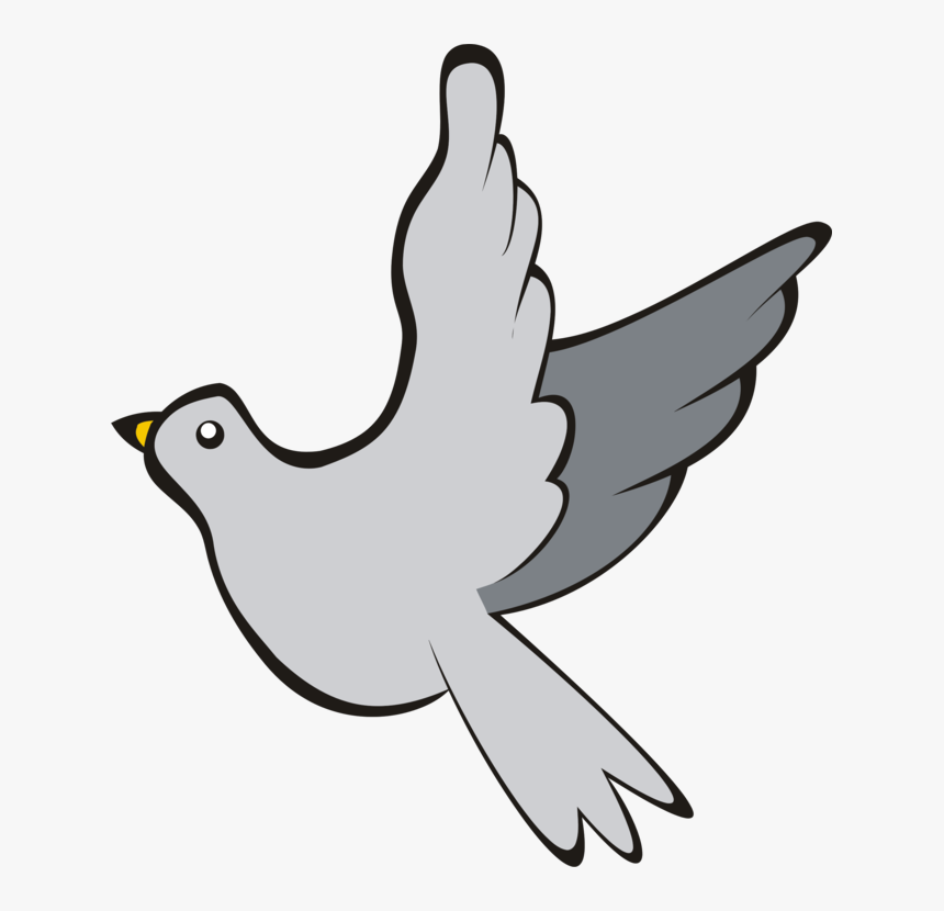 Ave, Paloma, Vuelo, Cielo, Gris, Adobe, Adobe Photoshop - Pigeon Clipart Free, HD Png Download