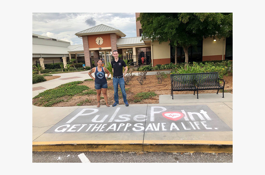 Pulsepoint Sidewalk Chalk Art - Sidewalk, HD Png Download
