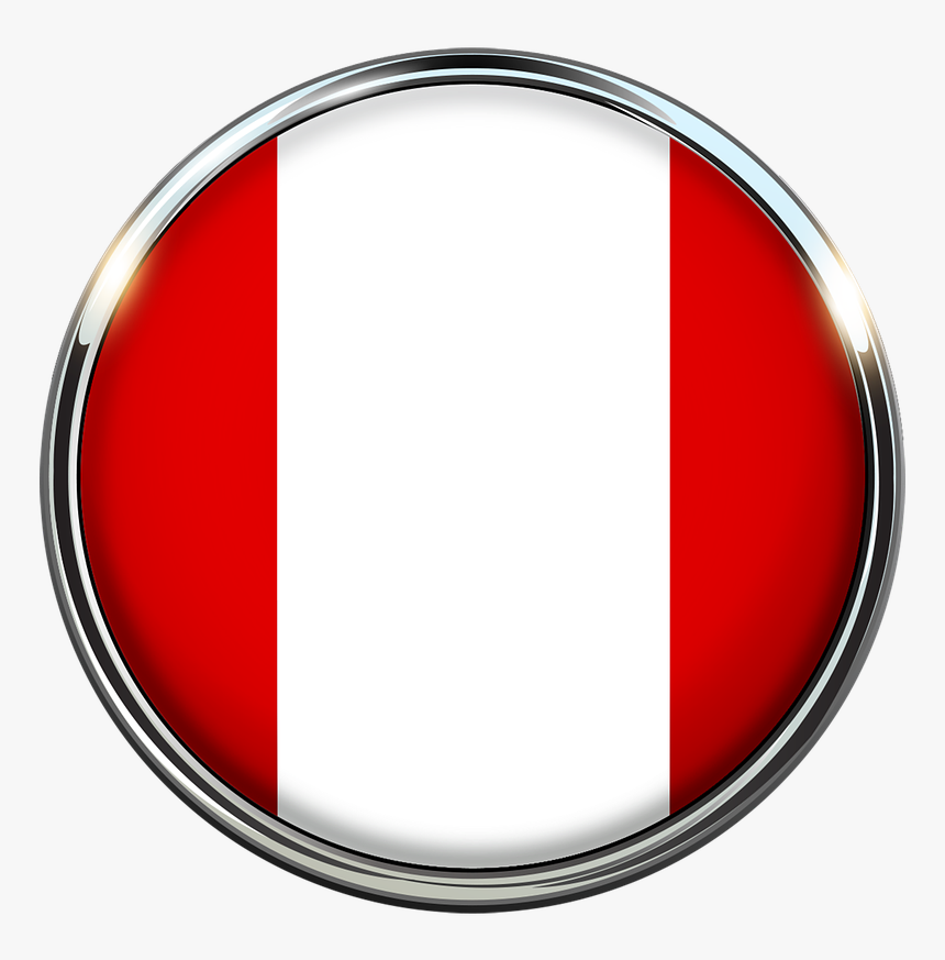 Peru, Bandeira, Círculo, Americana, Listras, Símbolo - Peru Png, Transparent Png