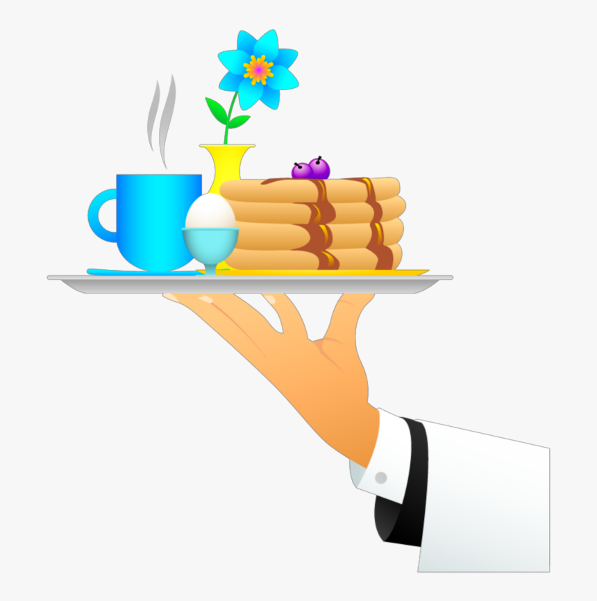 #ftestickers #clipart #pancakes #breakfast #waiter - Good Morning Have A Colourful Day, HD Png Download