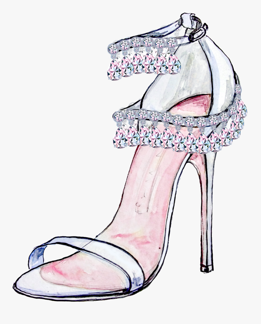 Zapato De Tacón Alto De La Boda Png - Salto Alto Branco Para Casamento, Transparent Png