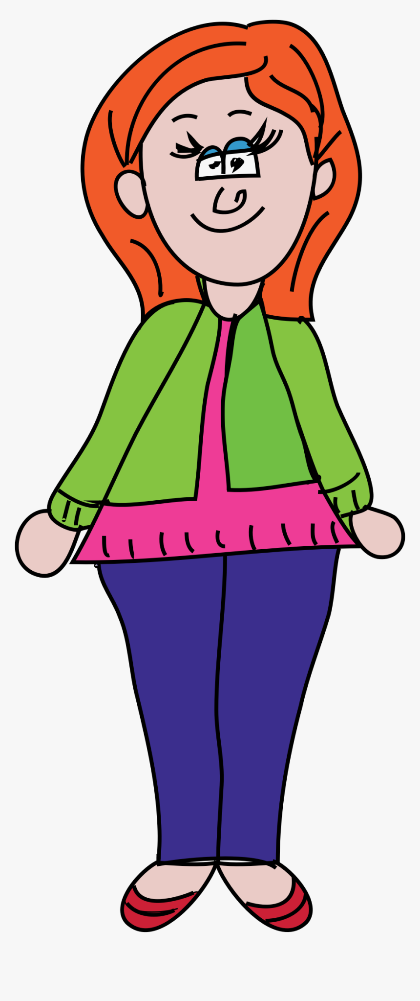 Parents Clipart Wife - Woman Standing Clipart Png, Transparent Png