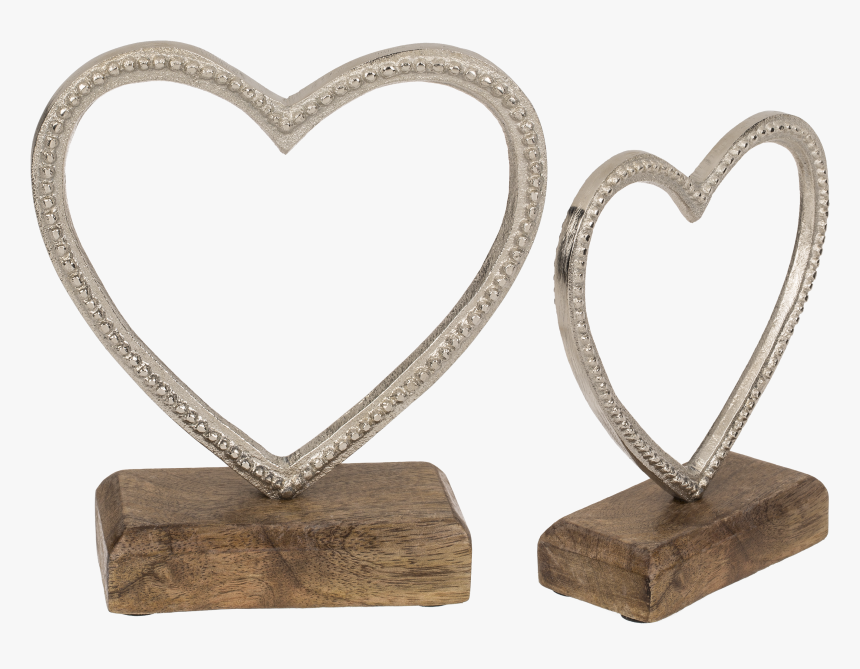 Corazon De Madera Con Base, HD Png Download