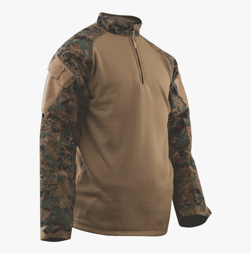 Combat Shirt, Cold Weather Woodland Dig - Long-sleeved T-shirt, HD Png Download