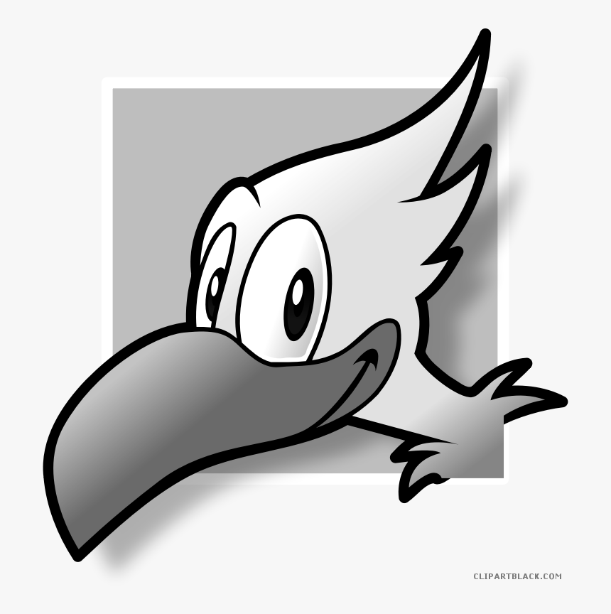 Nice Bird Animal Free Black White Clipart Images Clipartblack - Clip Art, HD Png Download