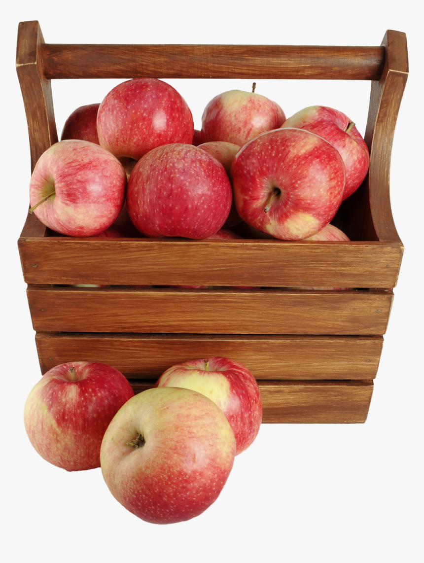 Basket Of Apples Png, Transparent Png