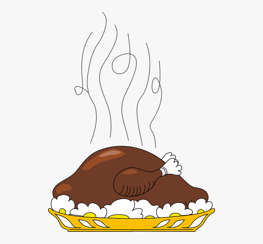 Three Bridges Volunteer Fire To Host Turkey, Ham Dinner - Cartoon Cooked Turkey Png, Transparent Png