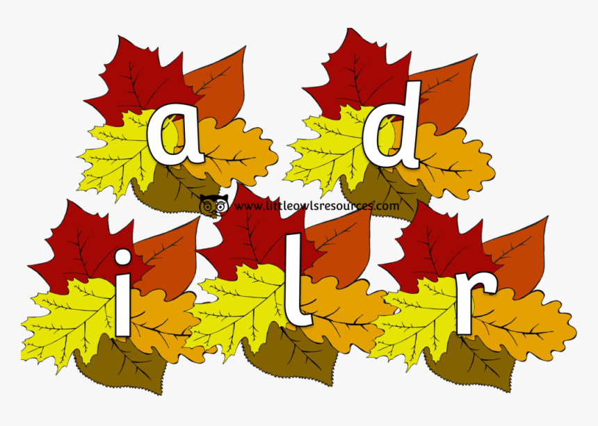 Autumn Leaves Alphabet, HD Png Download