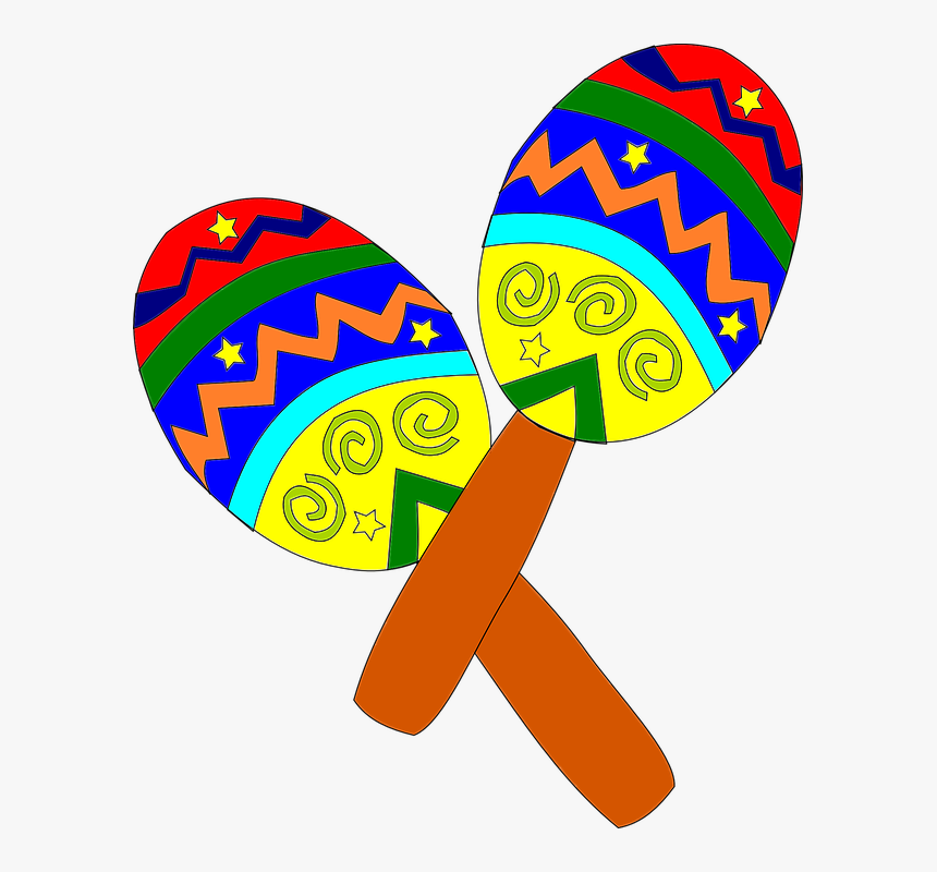 Clip Art Chocalho Mexicano - Maracas Clipart Transparent, HD Png Download