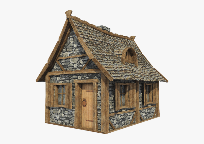 Wooden House Png, Transparent Png