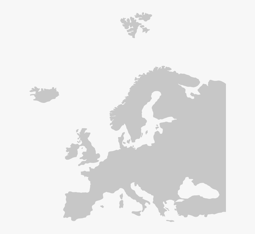 Europe Map Blue, HD Png Download