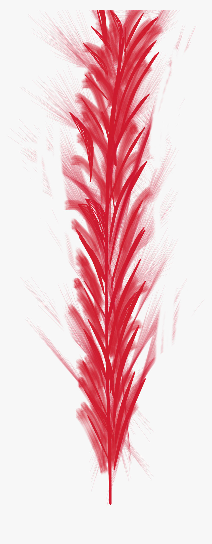 #red #feather #bird #fly #fluff #pillow #feathered, HD Png Download