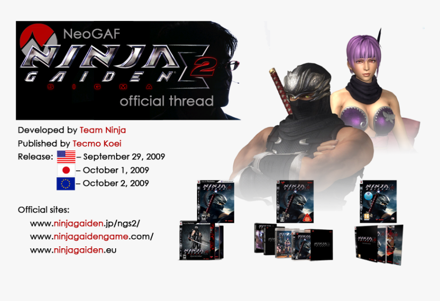 Ninja Gaiden Sigma 2 , Png Download - Ninja Gaiden Sigma 2, Transparent Png