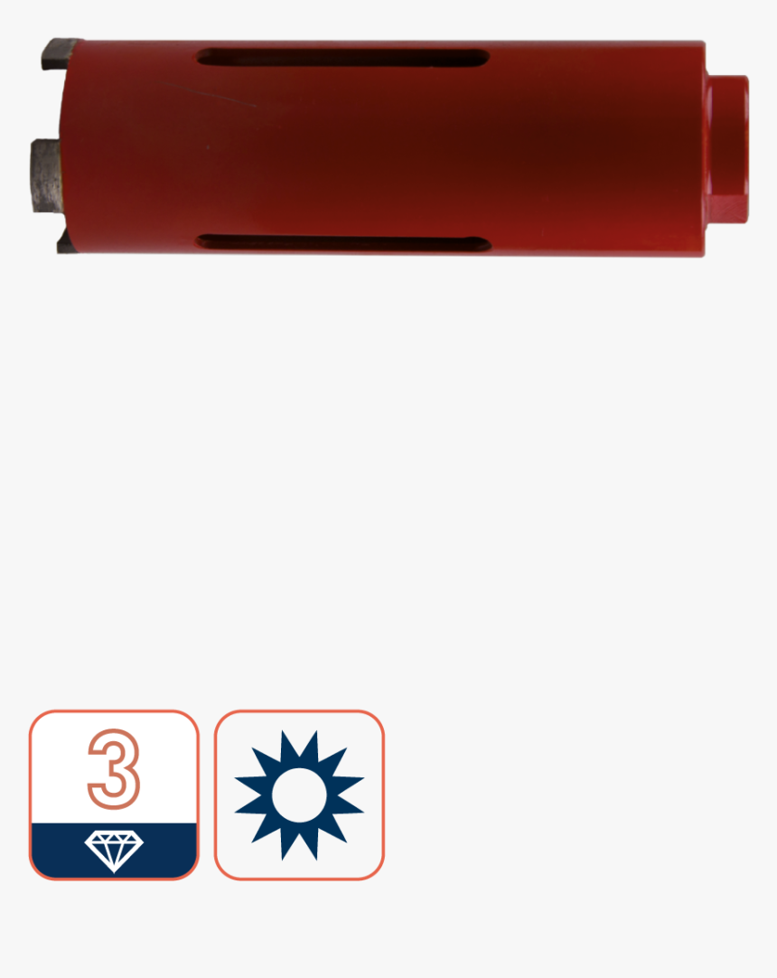 Diamond Core Drill Bit, Dry , 150mm - Cylinder, HD Png Download