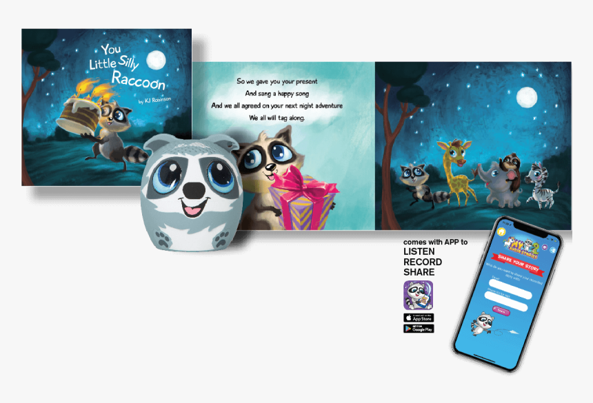 My Audio Stories Silly Racoon, HD Png Download