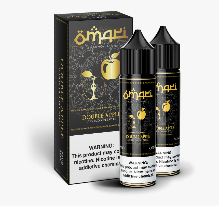 Double Apple Shisha 120ml - Omari Desert Knight E Juice, HD Png Download
