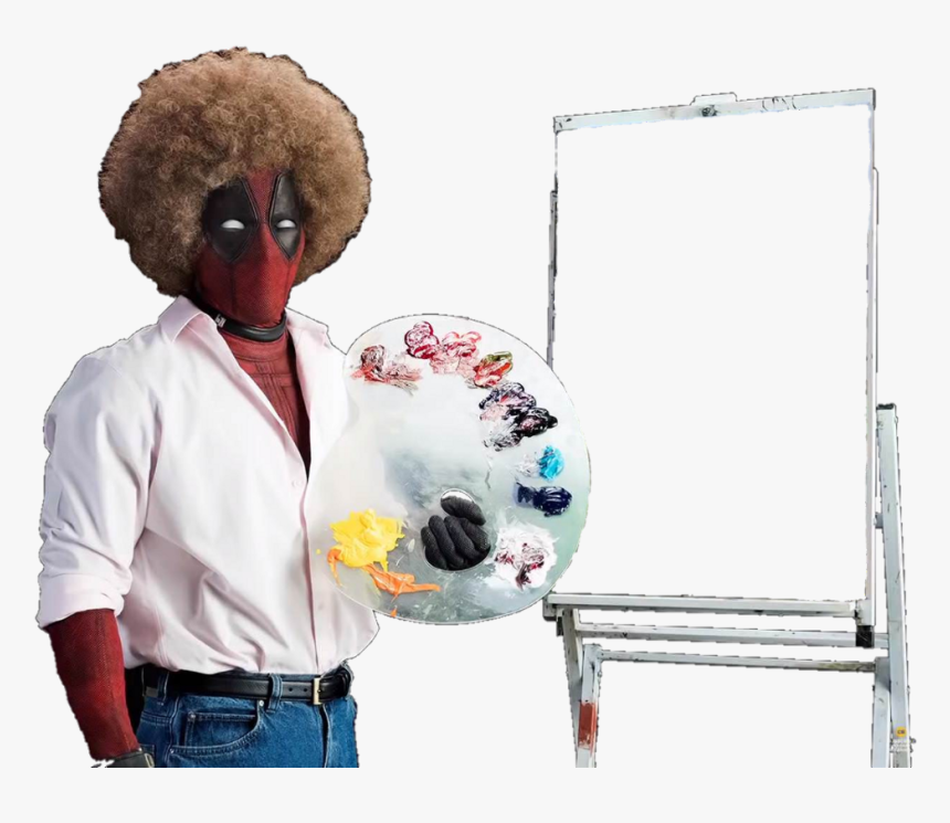 Deadpool Bob Ross Png, Transparent Png