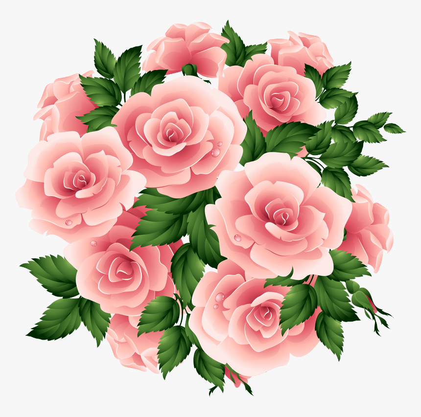 Imgenes De Flores Rosas, Png Download - Valentines Day Flowers Clipart, Transparent Png