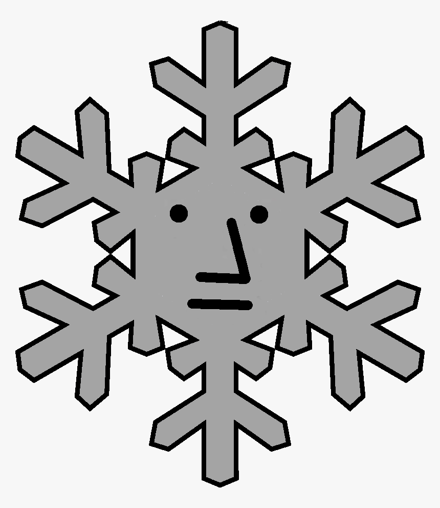 Printable Snowflake Patterns Simple Snowflake Getdrawings, HD Png Download
