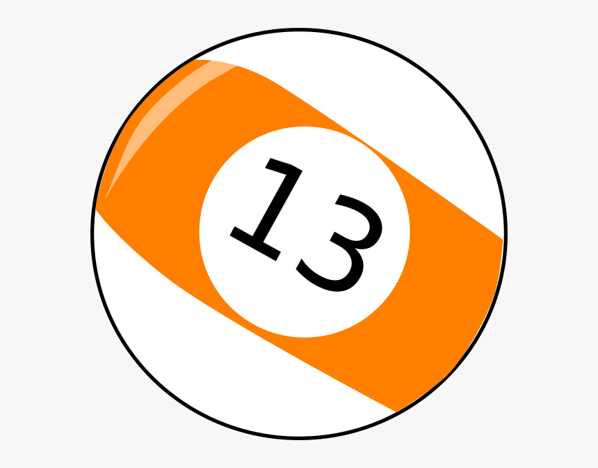 Billiard Balls 13 Clip Art, HD Png Download