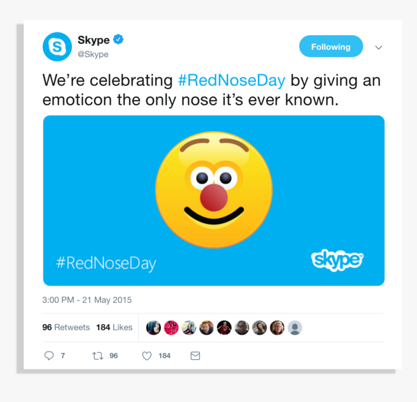 Skype Rednose - Smiley, HD Png Download