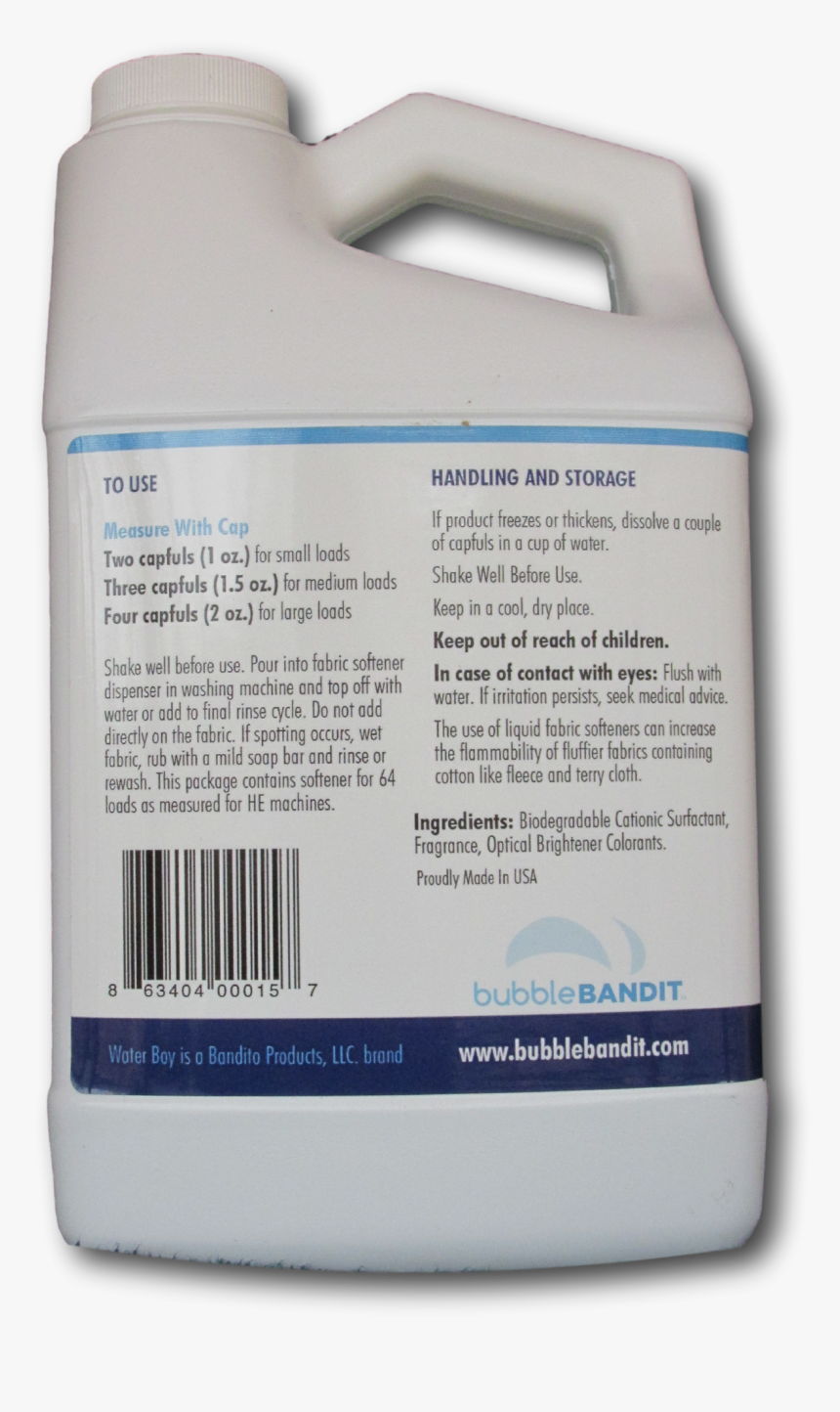 Water Boy Liquid Fabric Softener Concentrated For Hard - Box, HD Png Download