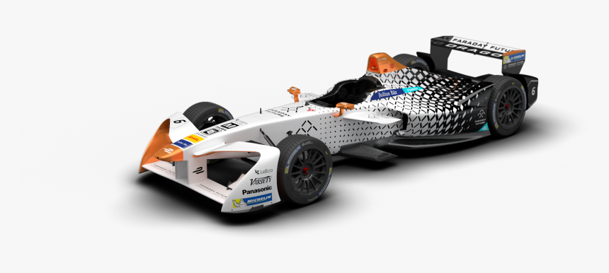 Double Car 02 White - Faraday Future Formula E, HD Png Download