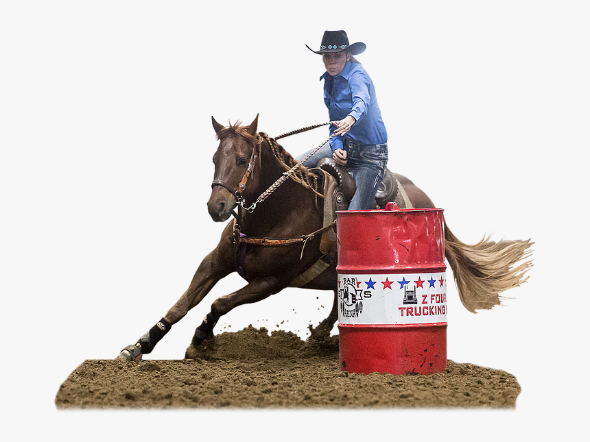 Barrel Racing Western Riding Rodeo Horse Equestrian - Barrel Racing No Background, HD Png Download