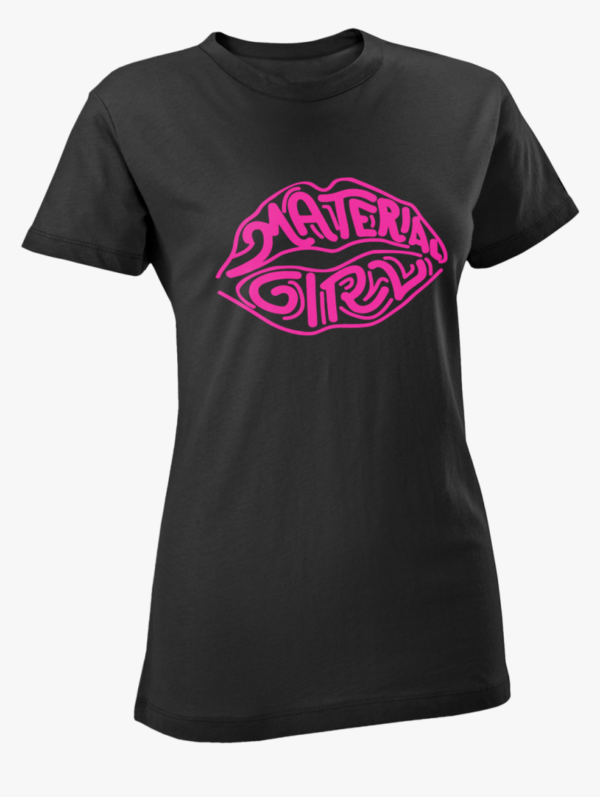 Material Girl Lips Black Pink, HD Png Download
