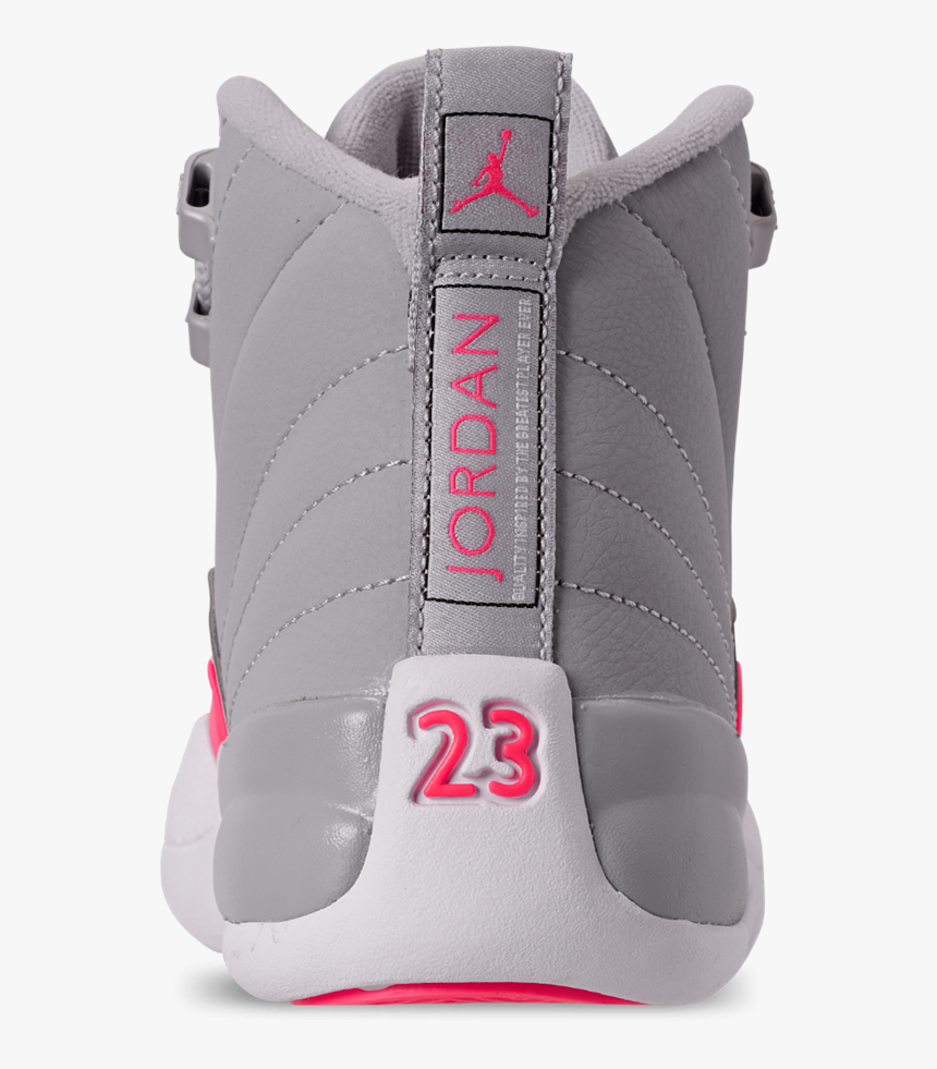 Air Jordan 12 Retro Hall Of Sneakz Back - Jordan 12 Gray And Pink Back, HD Png Download
