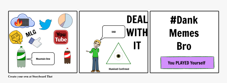 Mlg Illuminati Png - Cartoon, Transparent Png