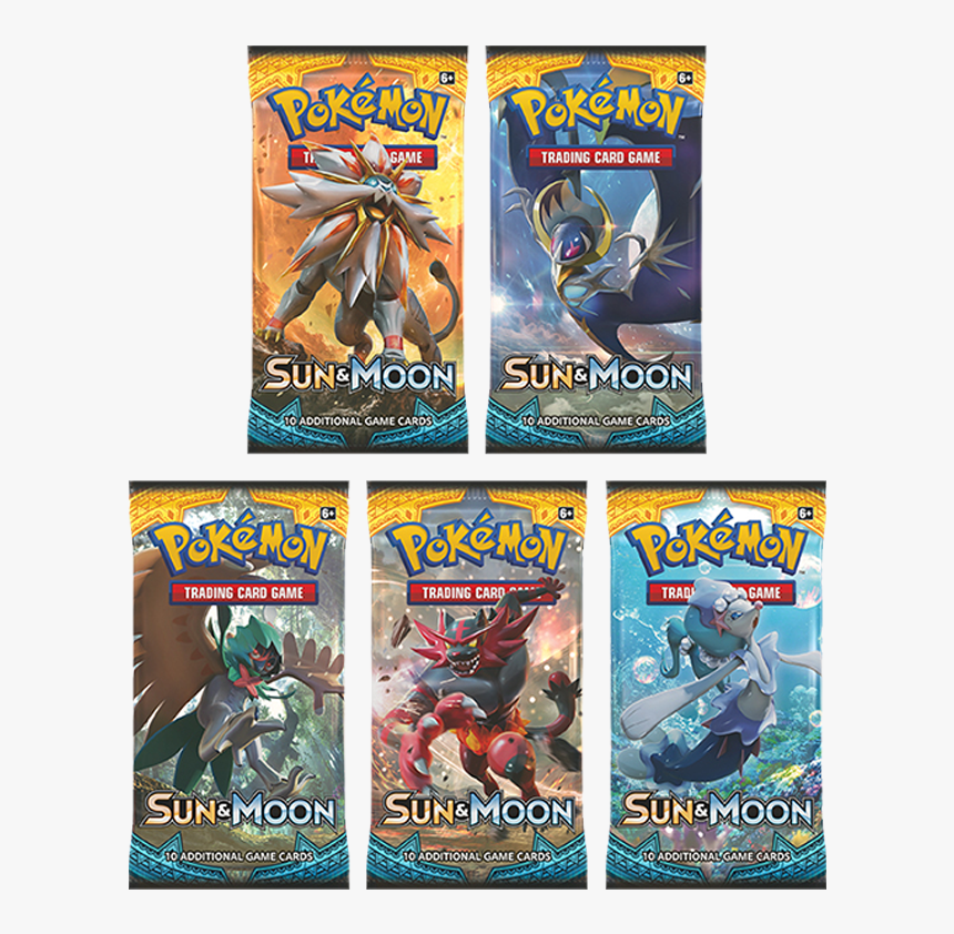 Pokemon Sun And Moon Booster Packs, HD Png Download