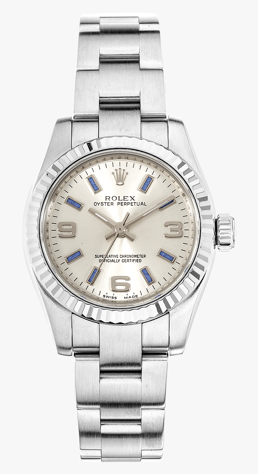 Oyster Perpetual White Gold And Stainless Steel Automatic - Rolex, HD Png Download