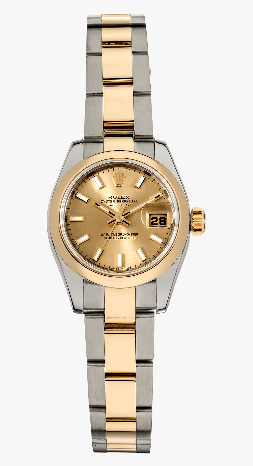 Datejust Yellow Gold And Stainless Steel Automatic - Rolex Datejust, HD Png Download