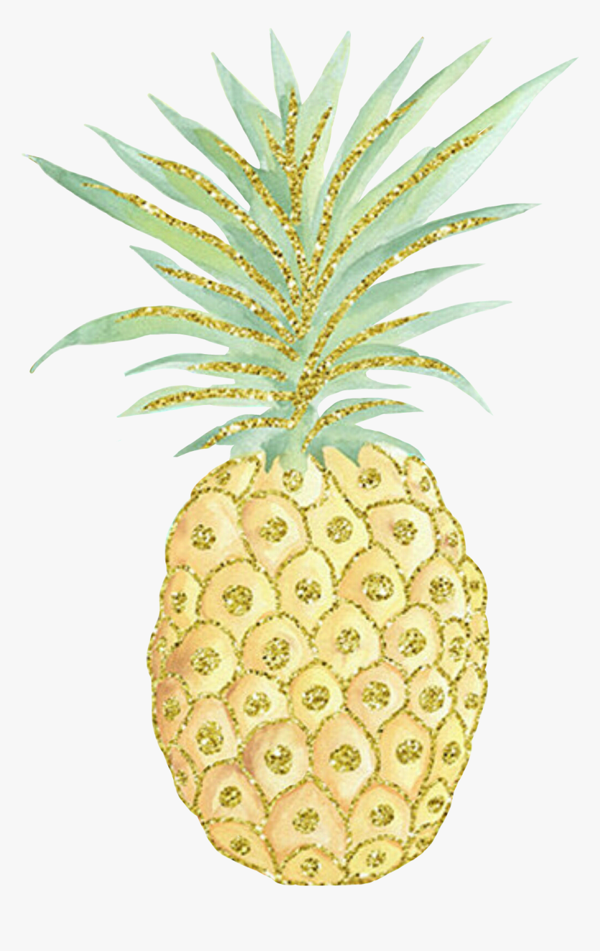 Pineapple Clipart Glitter - Tropical Hawaiian Baby Shower Invitations, HD Png Download
