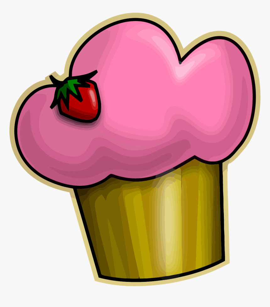 Pink Green Cupcake Clipart Png - Cartoon Cupcakes Clipart, Transparent Png